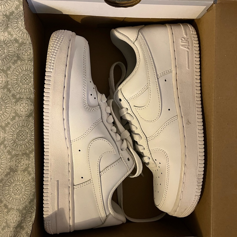 Nike Air Force 1 All-White Sneakers